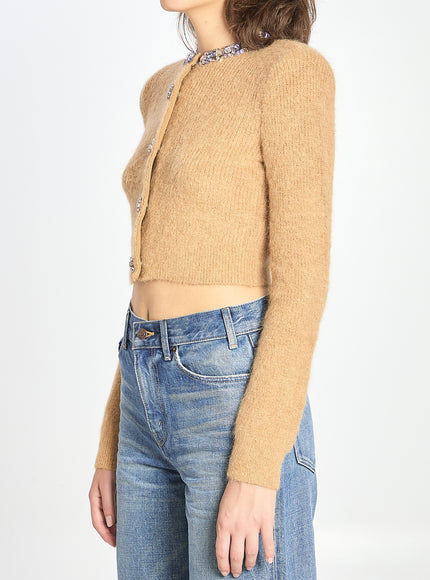 Self Portrait Embellished Trim Cardigan
