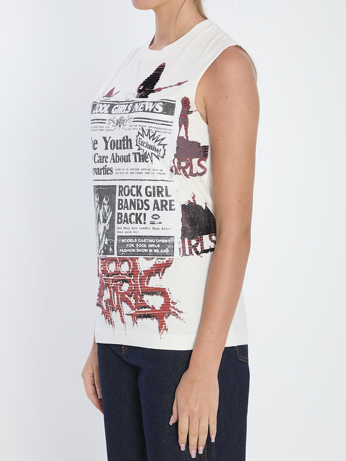 Dolce & Gabbana Printed Jersey Top