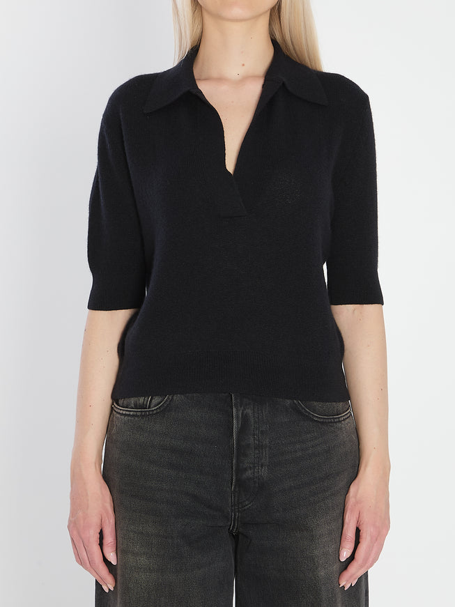 Khaite Shrunken Jo Sweater Black