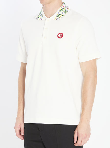 Casablanca Laurel Piqué Polo Shirt