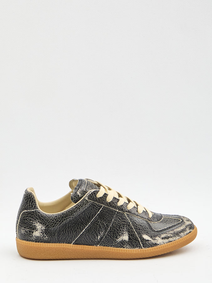 Maison Margiela Replica Sneakers In Black Black