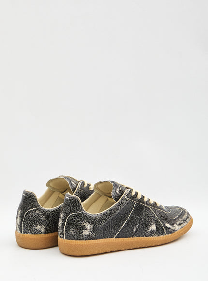 Maison Margiela Replica Sneakers In Black