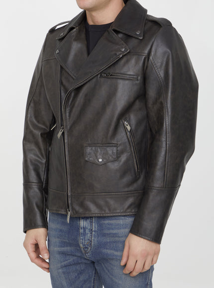 Salvatore Santoro Black Leather Jacket