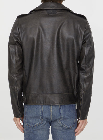 Salvatore Santoro Black Leather Jacket