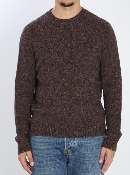Roberto Collina Knitted Craw Neck Pullover Bordeaux