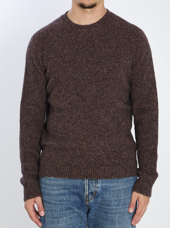 Roberto Collina Knitted Craw Neck Pullover Bordeaux