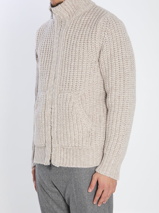 Roberto Collina Zipped Ribbed Sweatshirt