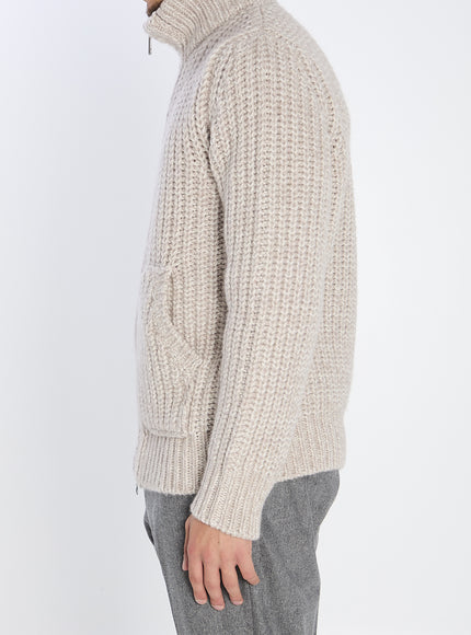 Roberto Collina Zipped Ribbed Sweatshirt