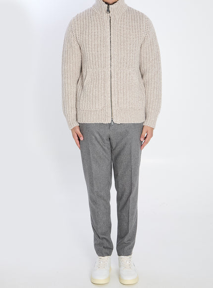 Roberto Collina Zipped Ribbed Sweatshirt
