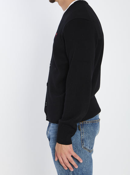 Ami Paris Ami De Coeur Wool Cardigan