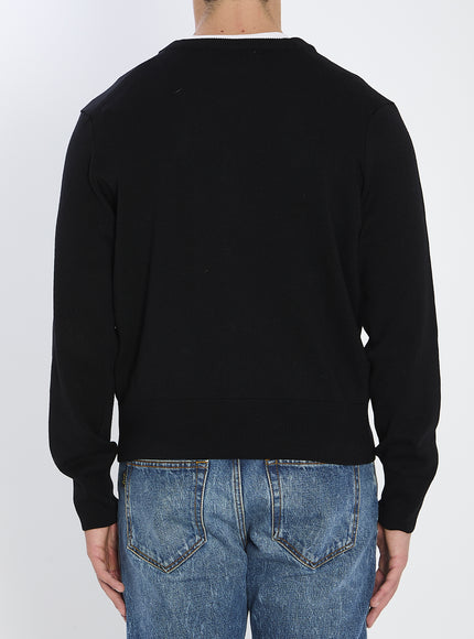 Ami Paris Ami De Coeur Wool Cardigan