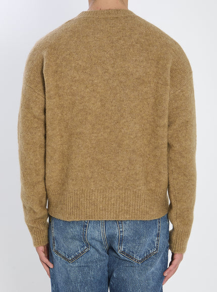 Ami Paris Sweater In Alpaca And Wool