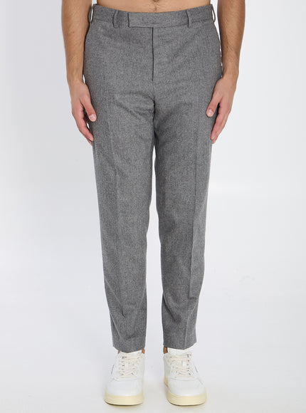 Pt Torino Flannel Trousers Grey
