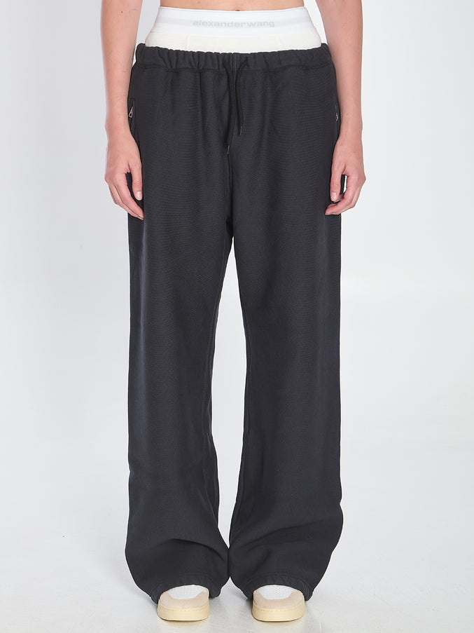 Alexander Wang Sweatpants With Brief Black