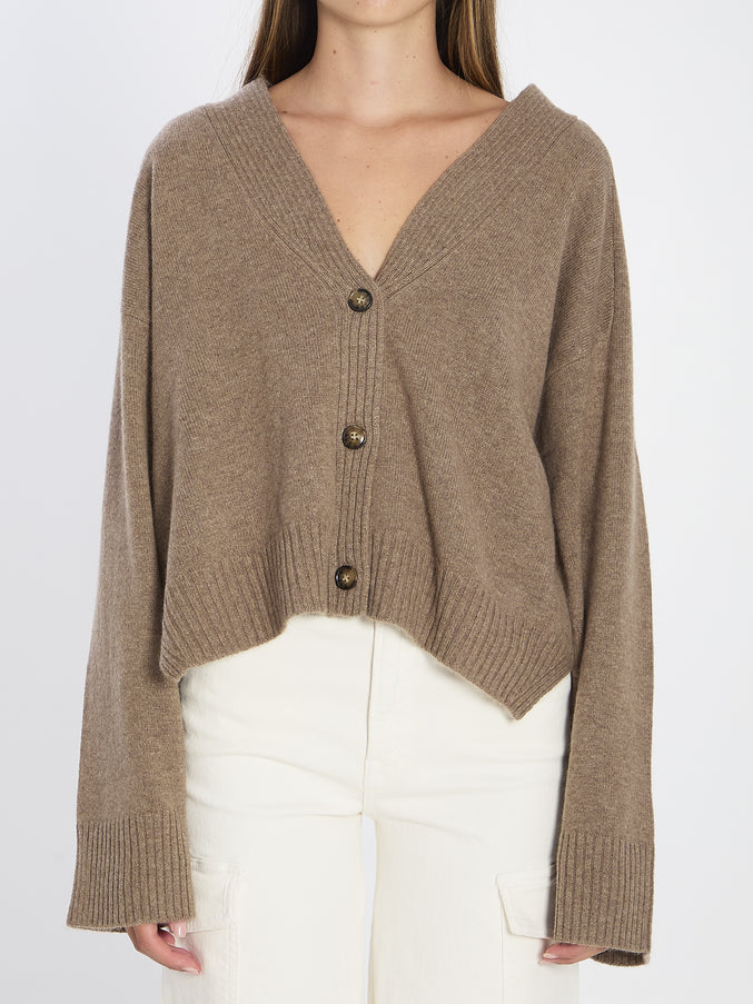 Loulou De Saison Kaia Cashmere Cardigan Chiedi A Chatgpt Brown