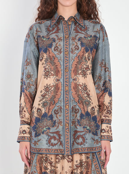 Zimmermann Ascension Manstyle Shirt Cream