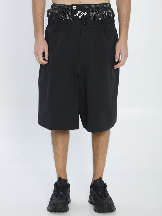 Moncler X Asap Rocky Awge Bermda Shorts Black