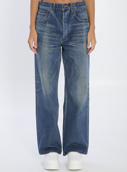 Celine Wide-leg Jeans Blue