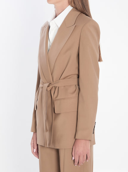 Max Mara Blazer In Wool Canvas