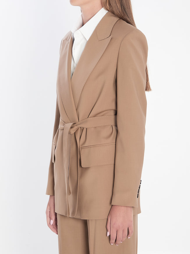 Max Mara Blazer In Wool Canvas