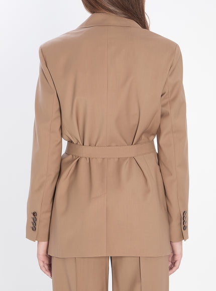 Max Mara Blazer In Wool Canvas