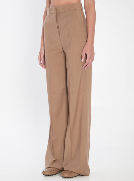 Max Mara Straight-leg Trousers In Light Wool