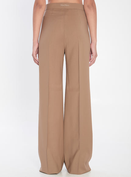 Max Mara Straight-leg Trousers In Light Wool
