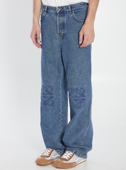 Loewe Baggy Anagram Denim Jeans