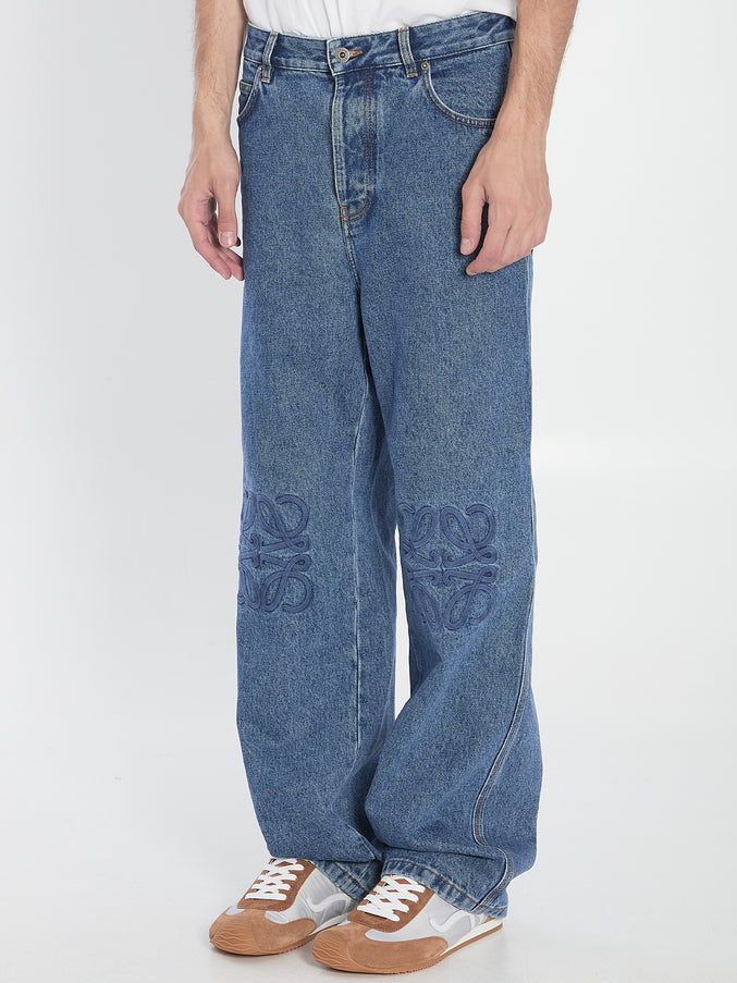 Loewe Baggy Anagram Denim Jeans