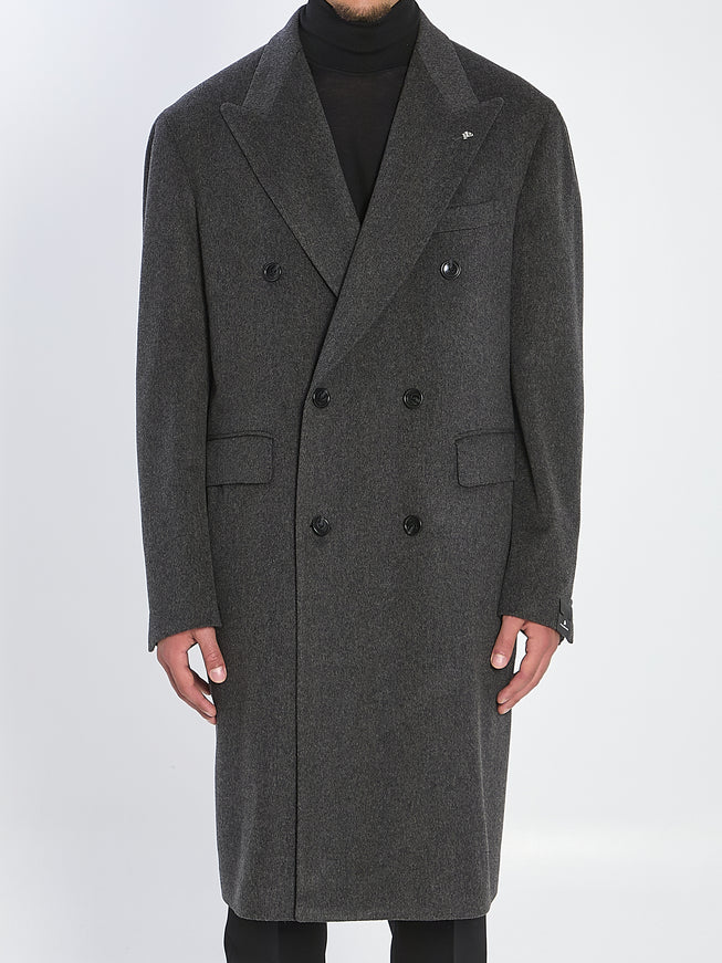 Tagliatore Pino Lerario Double-breasted Coat Grey