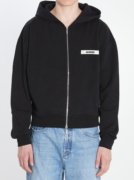 Jacquemus Gros Grain Hoodie Black