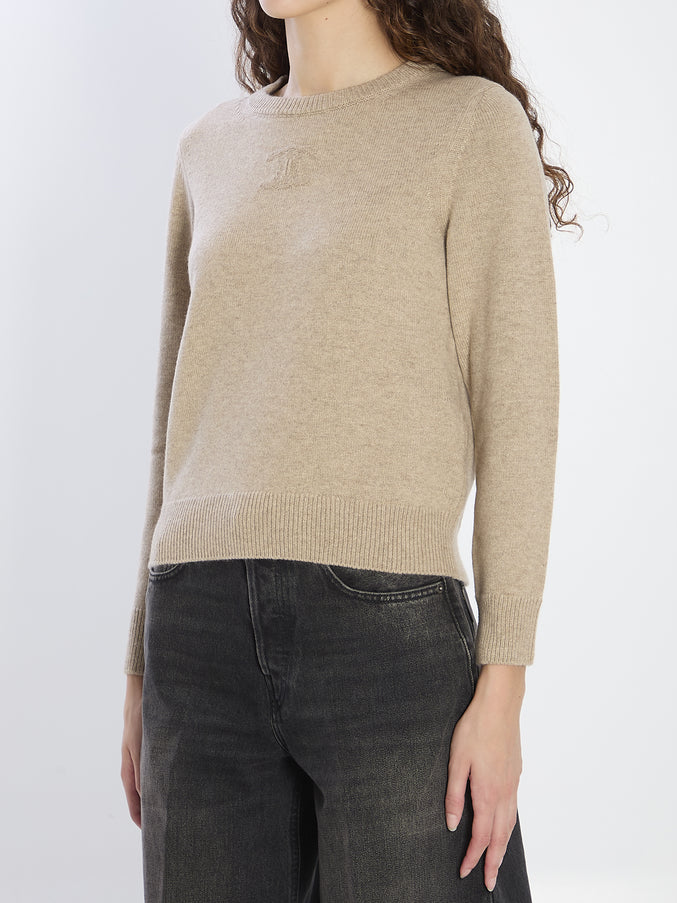Celine Sweater With Triomphe Embroidery