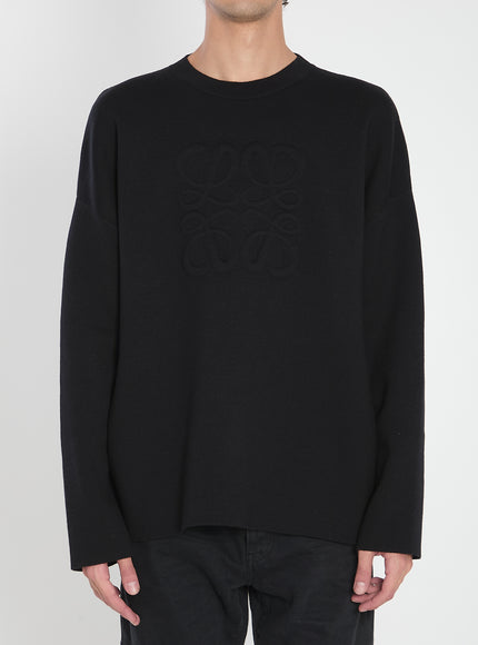Loewe Anagram Sweater Black