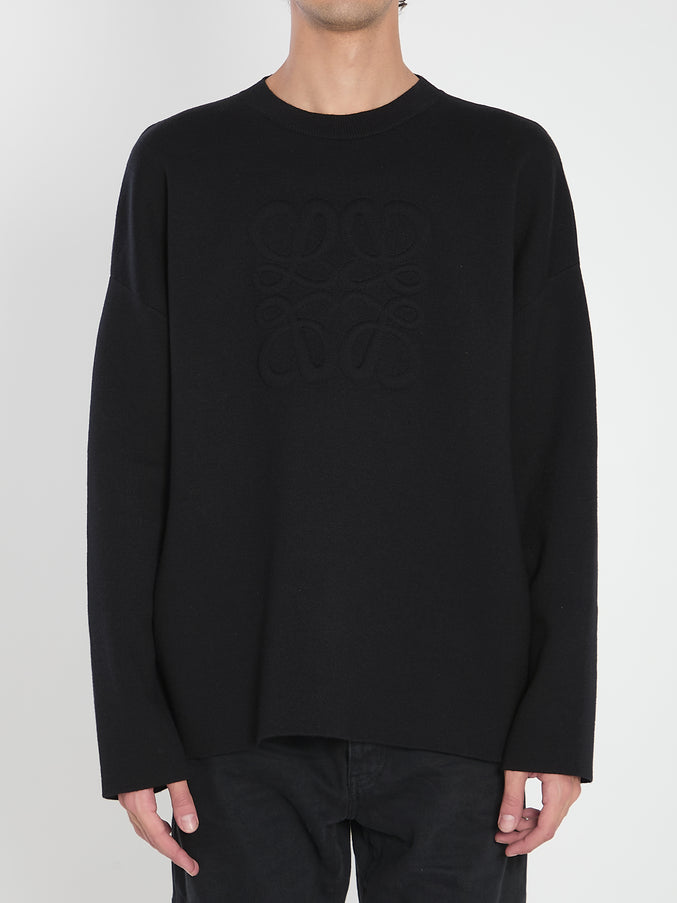 Loewe Anagram Sweater Black