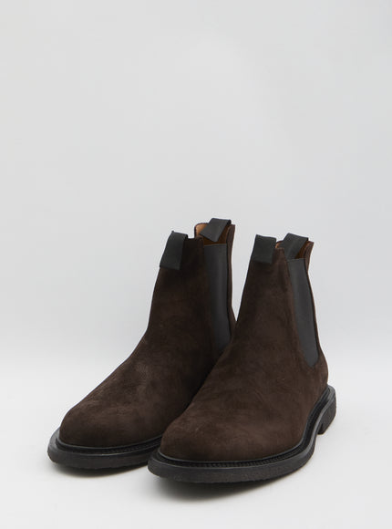 Common Projects Chelsea Boots In Waxed Suede