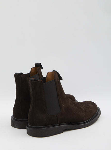 Common Projects Chelsea Boots In Waxed Suede