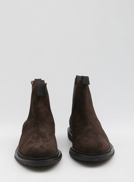 Common Projects Chelsea Boots In Waxed Suede