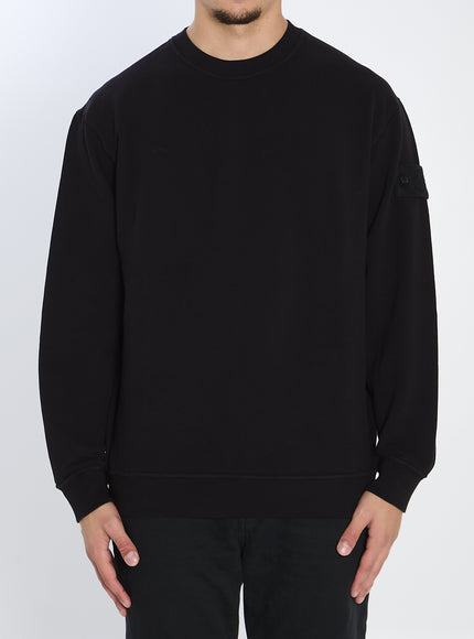 Stone Island Stretch Cotton Fleece Black