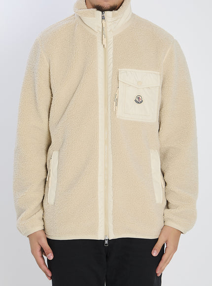 Moncler Teddy-effect Sweatshirt Beige