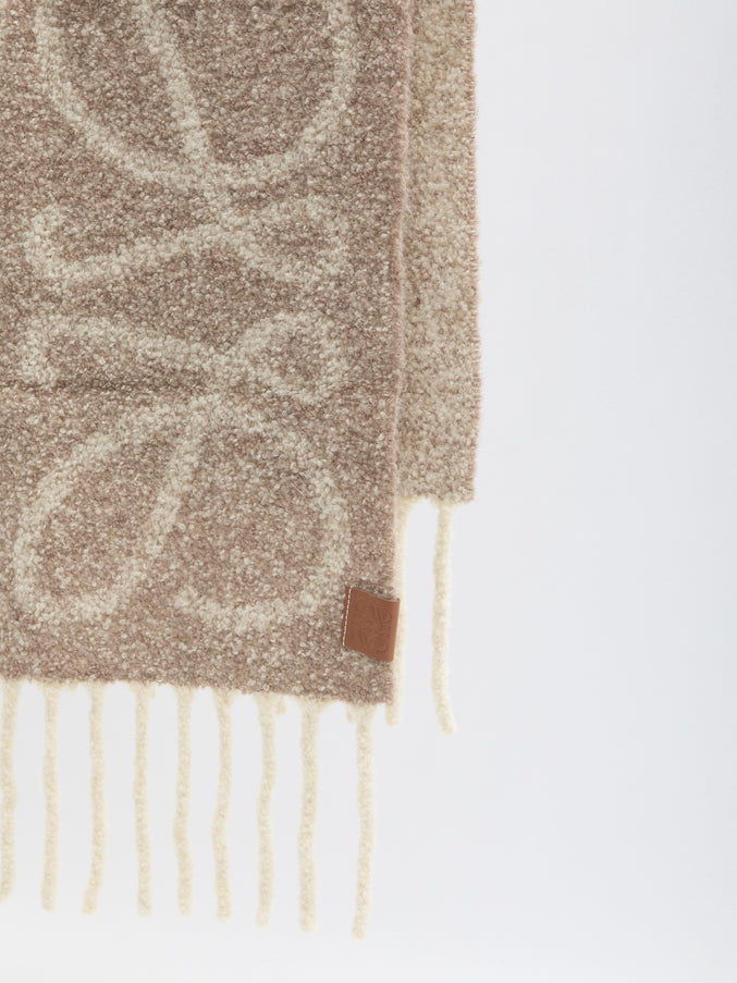 Loewe Anagram Scarf In Alpaca And Wool