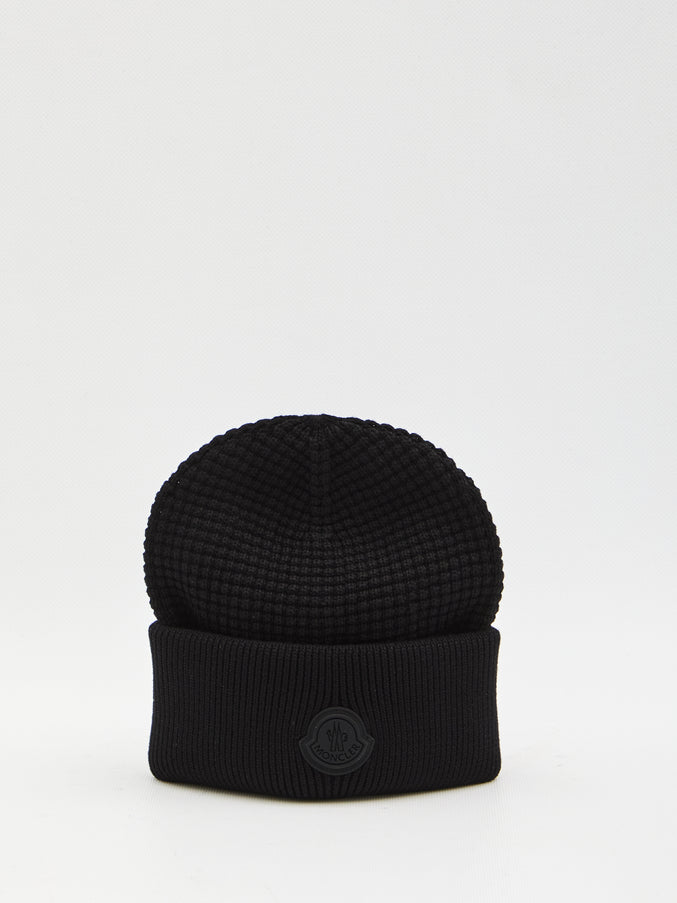 Moncler Cotton Beanie QT Black