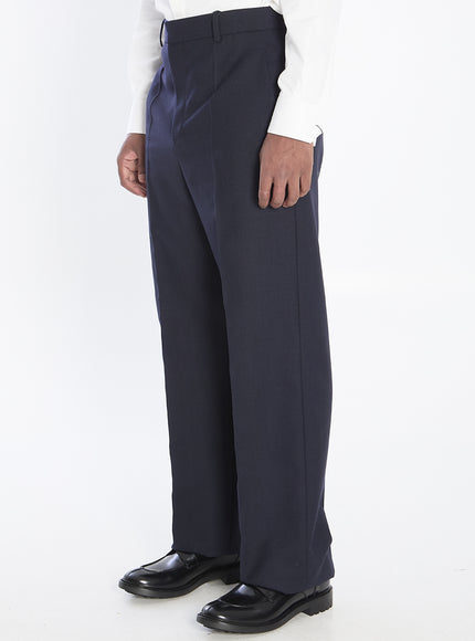 Saint Laurent Chiné Wool Trousers