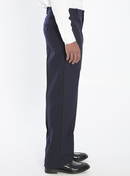 Saint Laurent Chiné Wool Trousers