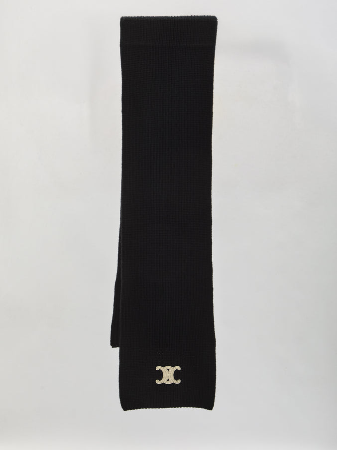 Celine Triomphe Scarf QT Black