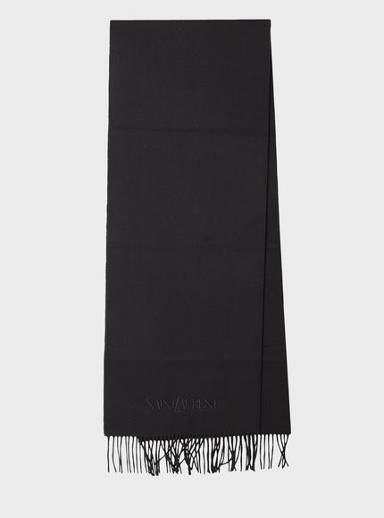Saint Laurent Cashmere Scarf QT Black