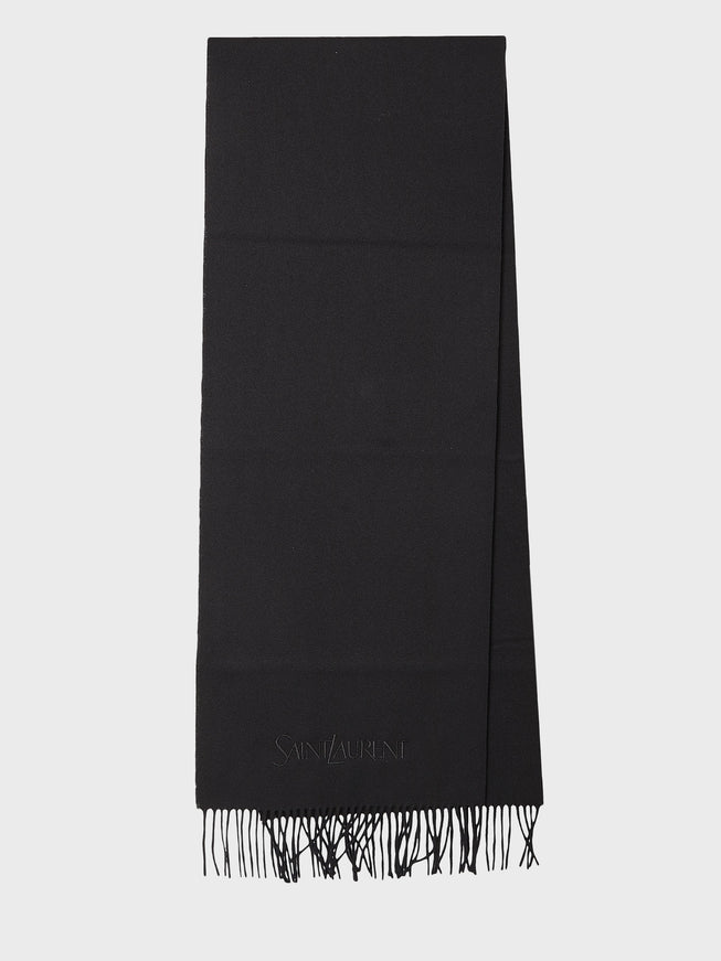 Saint Laurent Cashmere Scarf QT Black