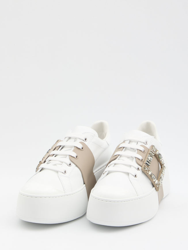 Roger Vivier Viv' Skate Sneakers In Leather Chiedi A Chatgpt