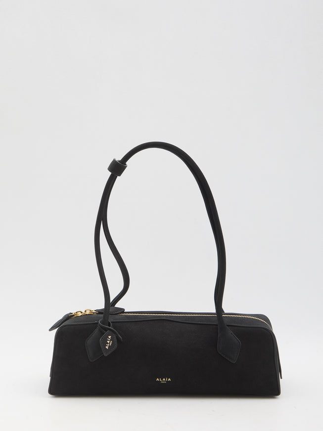 Alaia Le Teckel Medium Bag In Nubuck QT Black