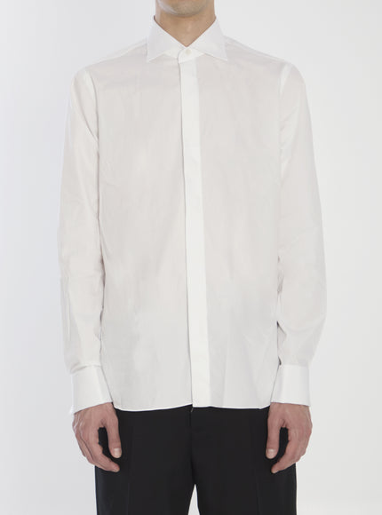 Borriello Marechiaro Shirt Witth Cuffs For Cufflinks White