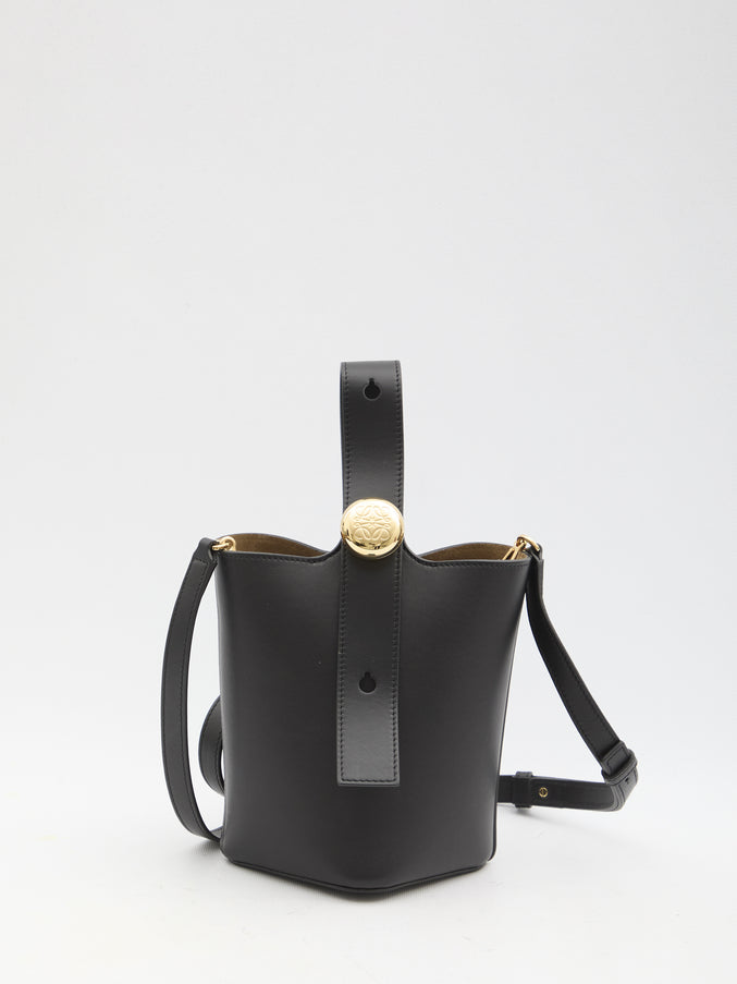 Loewe Mini Pebble Bucket Bag QT Black